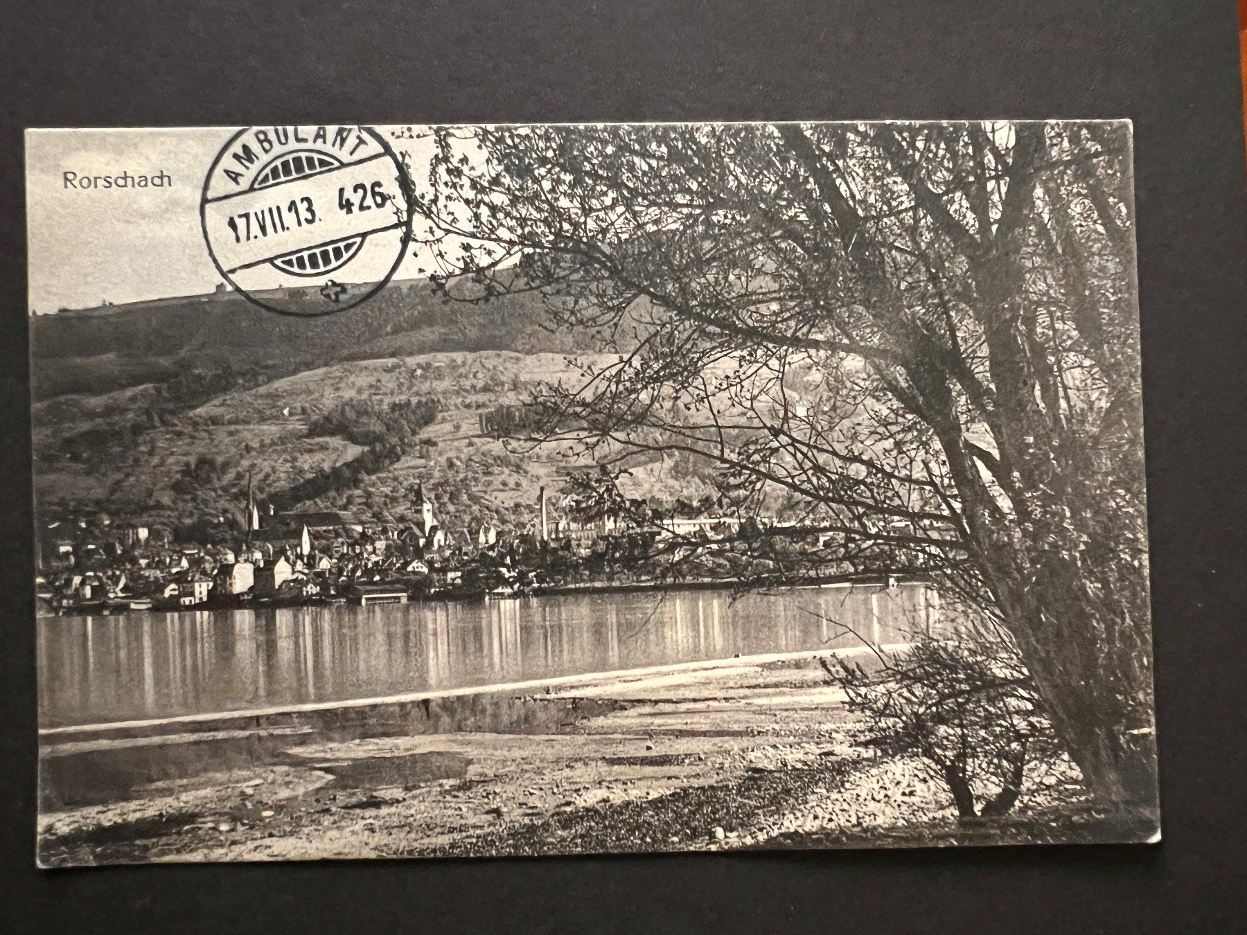 Cartoline postali: Postkarte Rorschach1913  (P357) – Usato da Hinwil venduto da Sidi4
