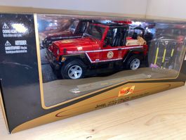 Jeep Wrangler Rubicon BRUSH FIRE UNIT 1/18 RAR no Greenlight