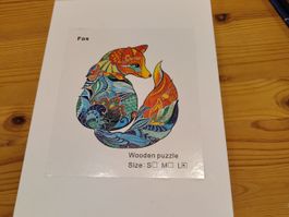 Holzpuzzle Fuchs mittel neu Grösse L