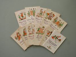 11 STÜCK MAL-BÜCHLEIN VON HANS WITZIG