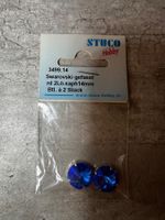 Swarovski / 1122 Rivoli / 14 mm (Saphir) 2 Stück