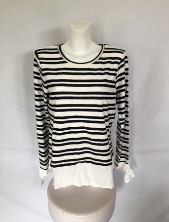 Pull-chemise rayé noir blanc Promod 40-42