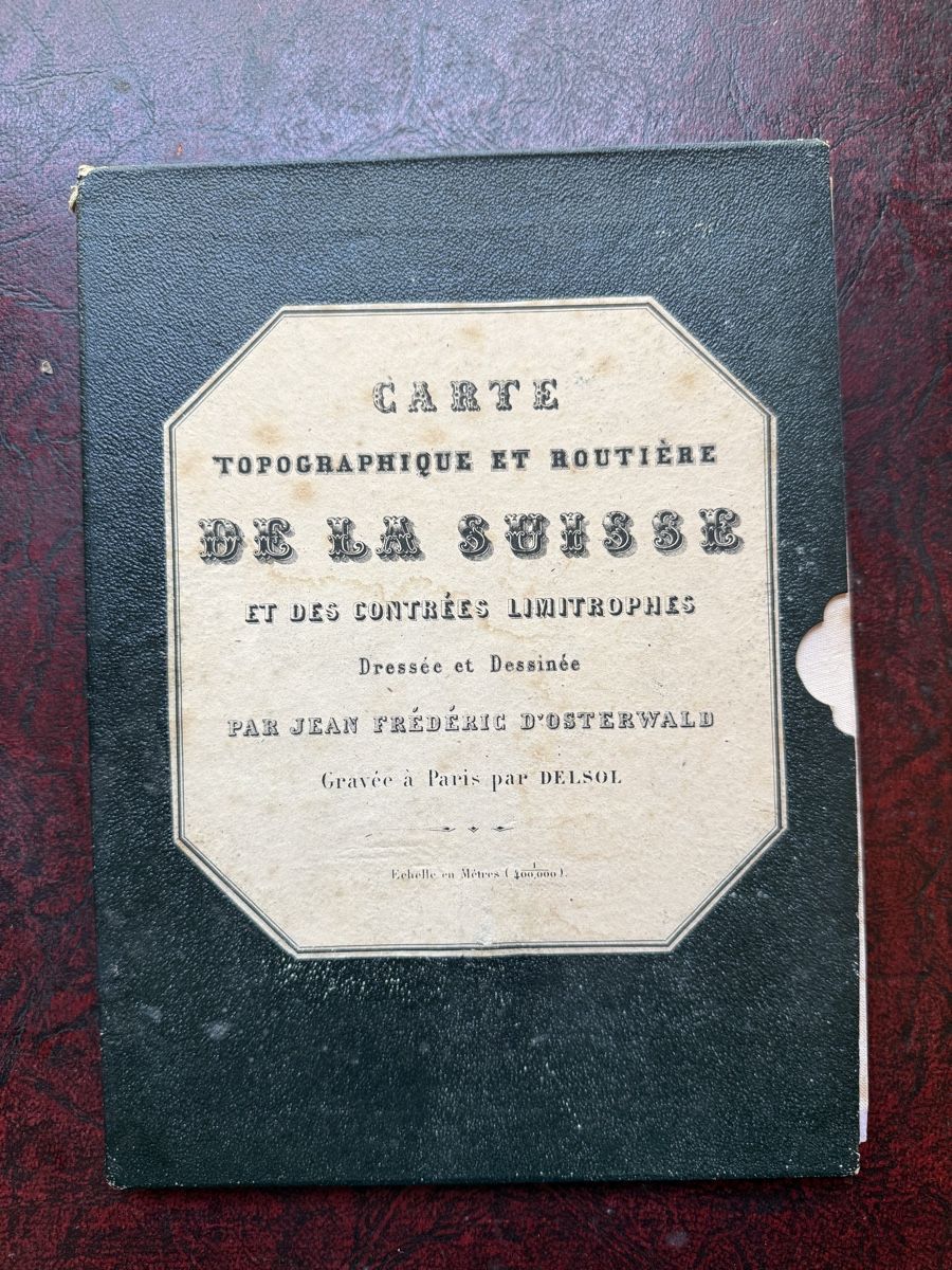 Cartine & Atlanti: Carte ancienne Suisse 19e - Entoilée – Usato da Fribourg venduto da Ardoffel