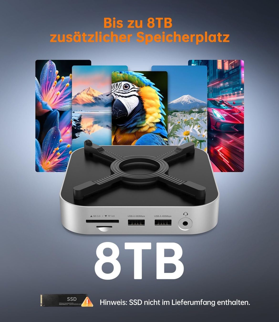 Docking station: Mac mini M4 Dock SSD Hub NVMe USB-C 10Gbps – Nuovo e nell'imballaggio originale da Suhr venduto da SchnapperCH 2