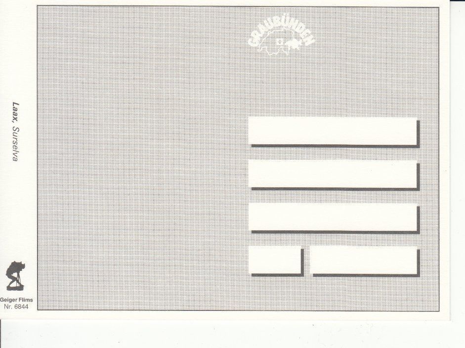 Cartoline postali: Laax  um 1995 – Usato da Bürglen TG venduto da StampGraf 1