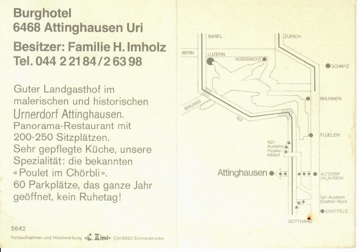 Cartoline postali: Burghotel Attinghausen – Usato da Hochdorf venduto da Ziegel-16 1