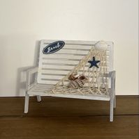 Deko-Bänkli im maritimen Stil, Shabby Chic