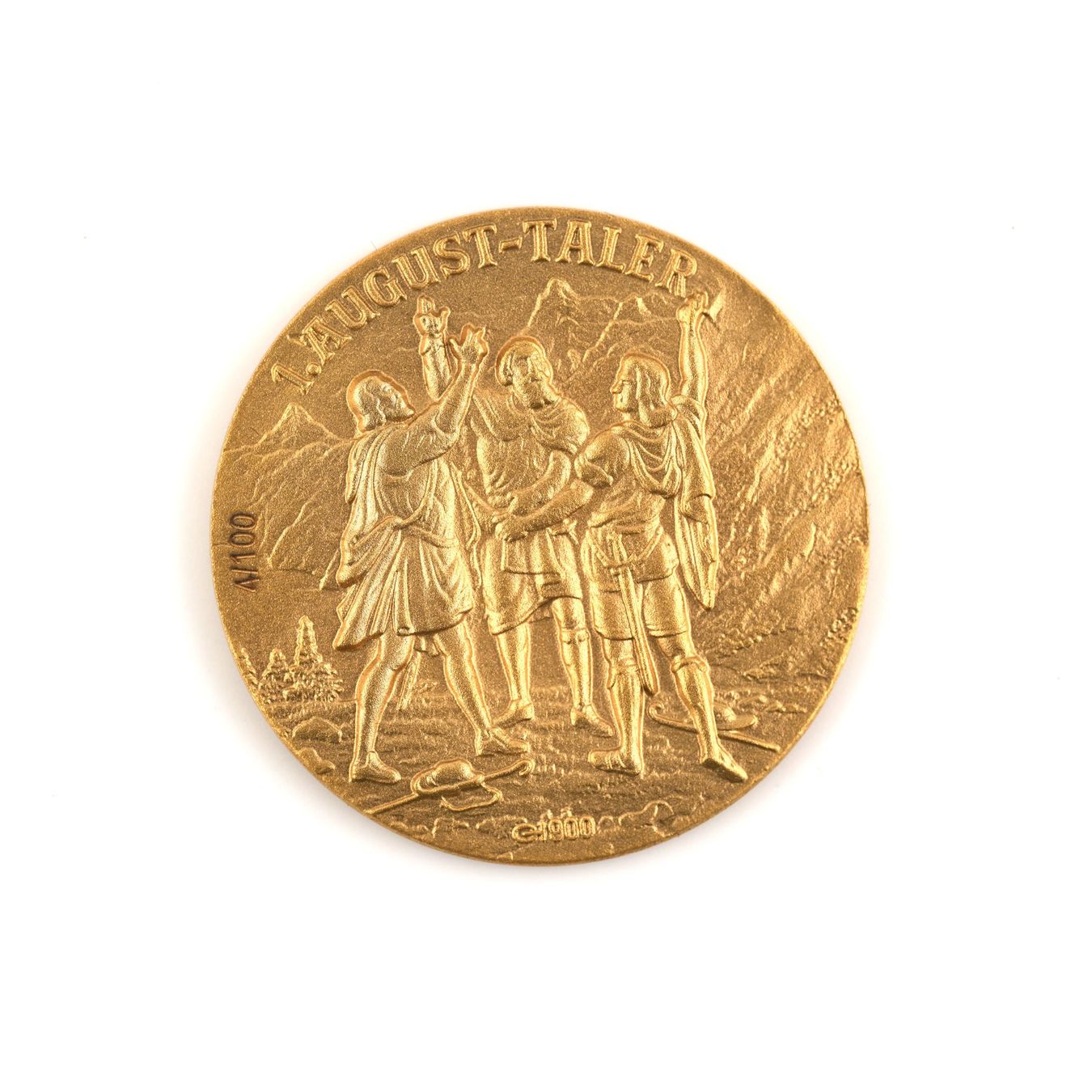 Medaillen: 1. August Taler Goldmedaille – Gebraucht aus Basel von Edelmetallhaus.com