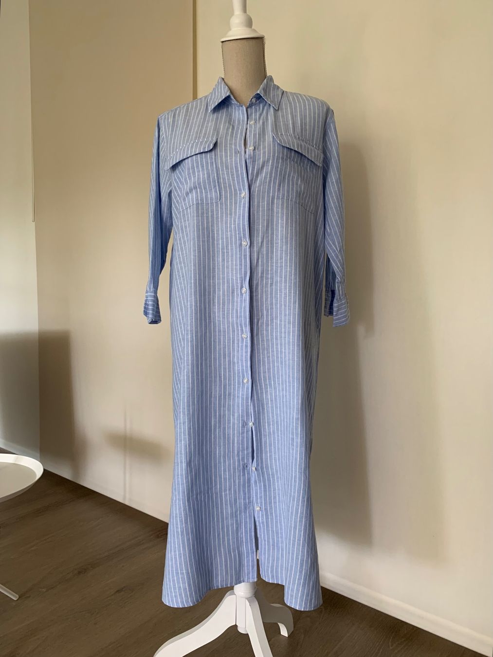 H&M Vestiti: Robe chemise lin et coton taille 34 – Nuovo (secondo la descrizione) da Gland venduto da TallyEva 2