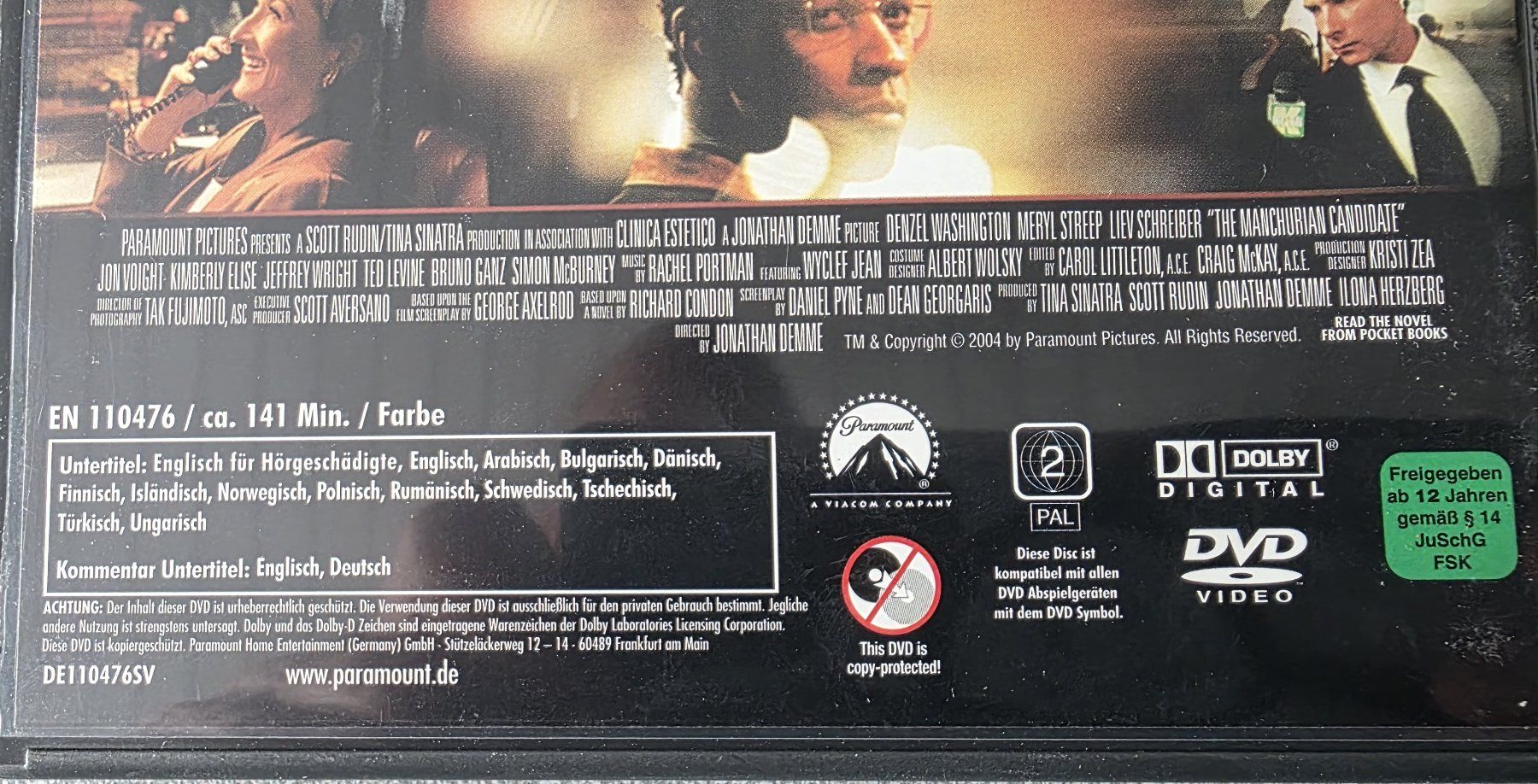 Alle DVDs: DVD / Der Manchurian Kandidat - Denzel Washington – Gebraucht aus Oetwil am See von fineli2 1