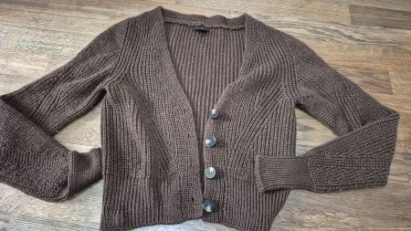 Stefanel dark brown cardigan