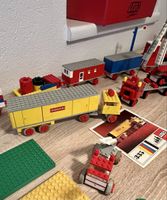 Grosses 60/70er Vintage LEGO Lot LKW‘s Flugzeug Eisenbahn