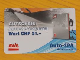 Gutschein Auto-SPA Spezial Wert CHF 31.-