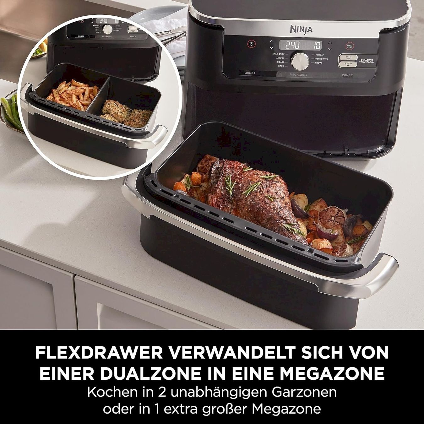 Elettrodomestici da cucina: Ninja Heißluftfritteuse AF500EU – Nuovo e nell'imballaggio originale da Bottighofen venduto da zaap 2