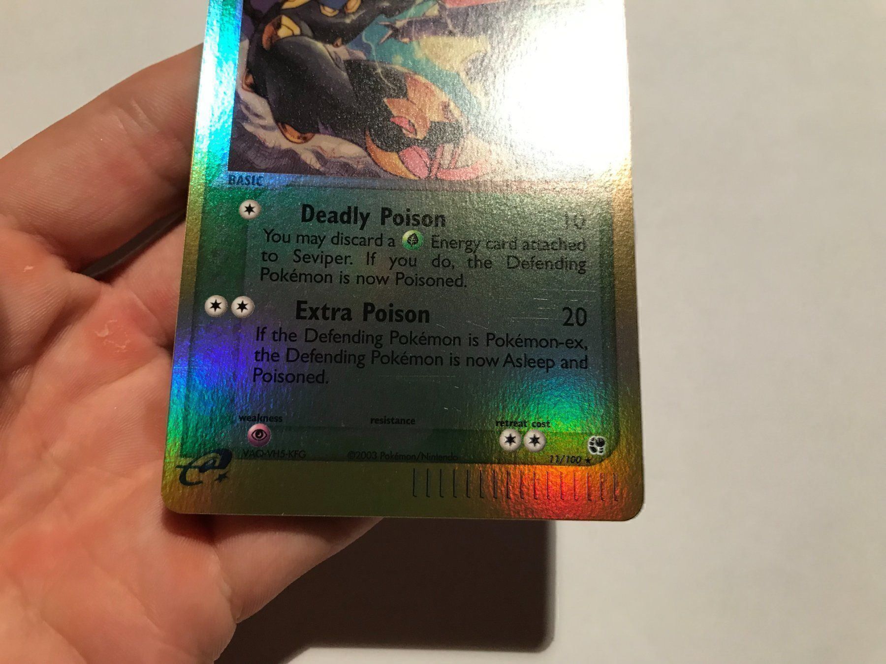 Pokémon Cartes à collectionner: Seviper reverse holo – D'occasion à Hagendorn par Pokecollectorch 1
