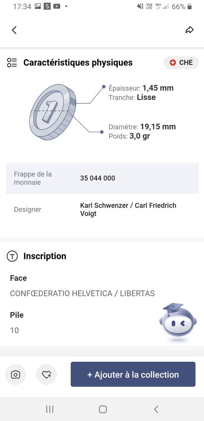 Tutti le monete: Pièce Suisse 10 Centimes 2011 – Usato da La Chaux-de-Fonds venduto da Marteaux 3