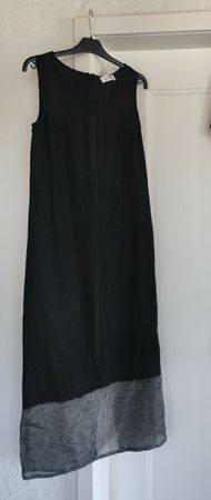 Leinenkleid schwarz Grösse M