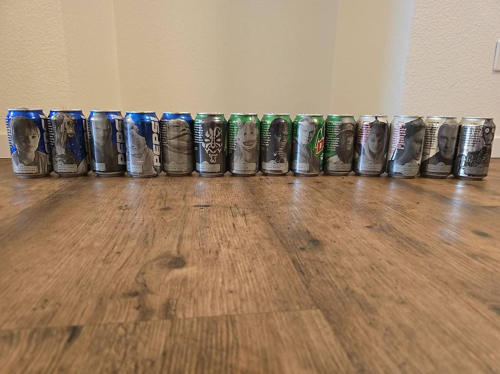 Tutte le decorazioni: Star Wars Phantom Menace Pepsi Dosen 14 – Usato da Riehen venduto da Dudd