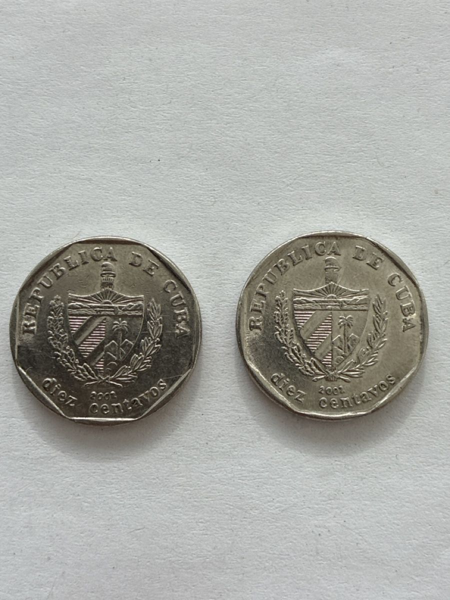Tutti le monete: Nr. 70: 2 x 10 Centavos, Kuba, 2002 – Usato da Burgdorf venduto da Yakari5165 1