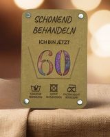 Holz - Geschenkkarten 18/20/30/40/50/60/70/80 Jahre