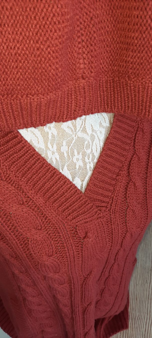 Maglioni & Felpe: pullunder Gr XL rot - braun kaputze Hoodie pullover 200 – Usato da Vinelz venduto da Messer2007 3