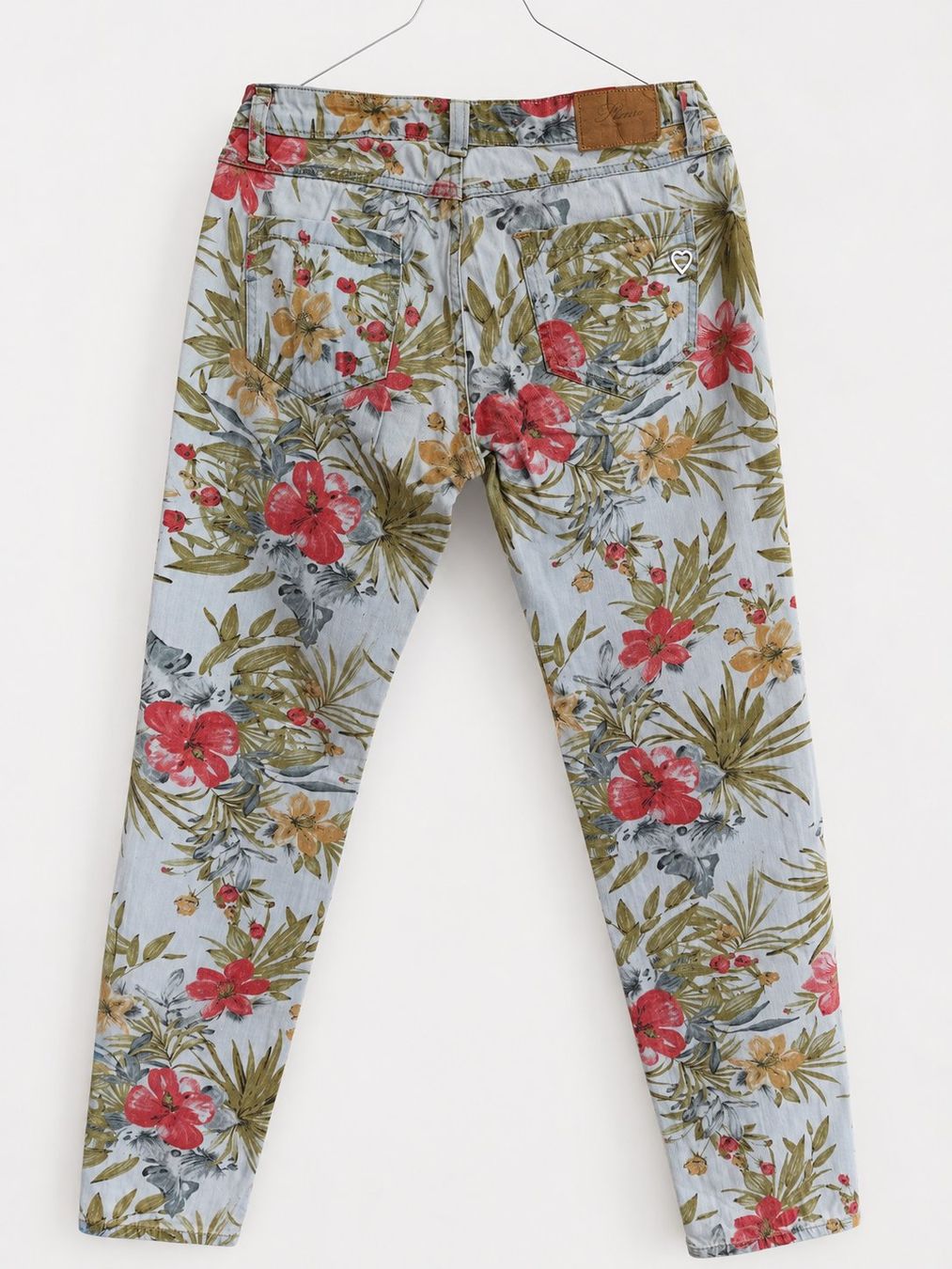 Please Jeans Jeans: Jean Please imprimé floral multicolore T36 – Usato da Tramelan venduto da starzerg 1