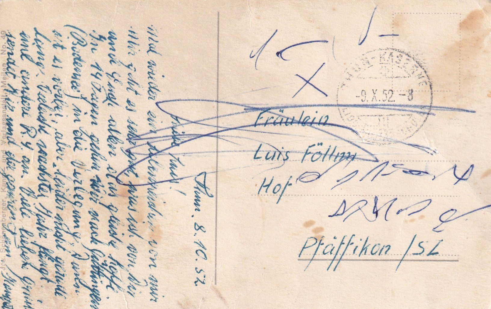 Cartoline postali: Jux (Militär) /ay – Usato da Hombrechtikon venduto da Rudolf07 1