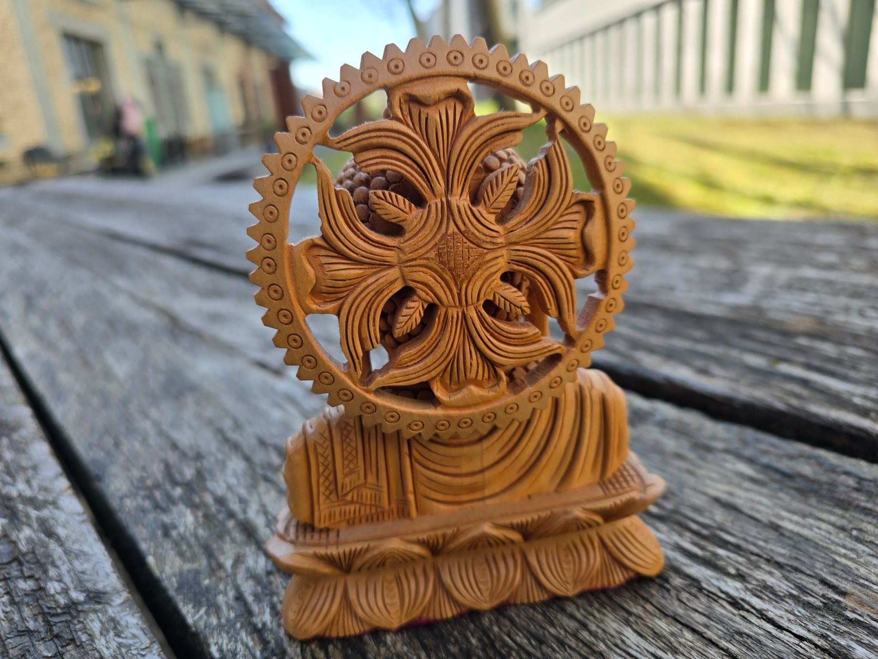 Skulpturen & Statuen: Holz: Buddha aus Indien – Neu (gemäss Beschreibung) aus Romanshorn von Rachacha 3