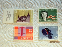 Serie 1958 ungebraucht ( ** ) Zst.Nr.334 bis 337