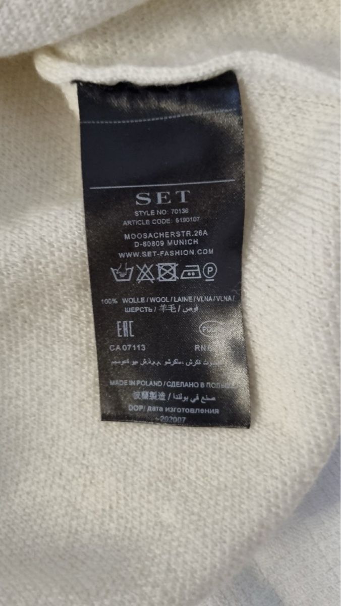 Pullover & Sweatshirts: Edler wollweisser Pullover der Marke SET, Gr. M – Gebraucht aus Zuchwil von Arche0 5