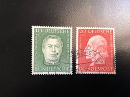 2  timbres oblit 1954 Allemagne RFA