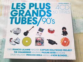 Cd Les plus grands tubes des années 90 4 Cds