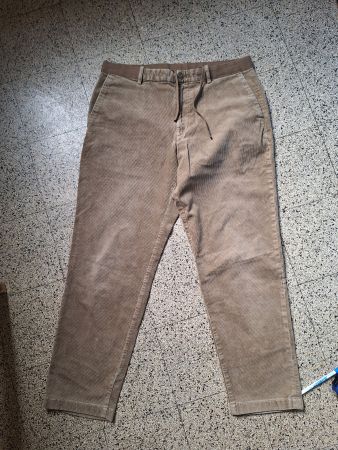 Pantalon velours côtelé Uniqlo L beige
