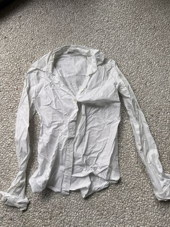 Miu Miu White Shirt Size 40 Cotton Long Sleeve
