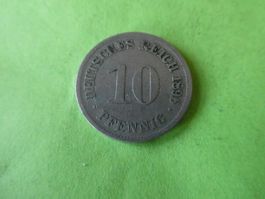 Dt. Reich 1896 D, 10 Pfennig
