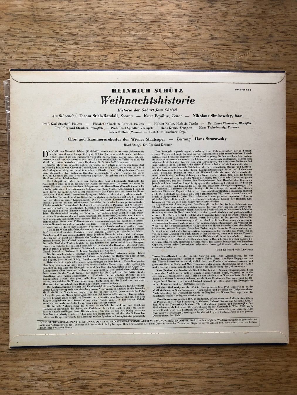 Dischi in vinile: Schütz Weihnachtshistorie (LP) – Usato da Grenchen venduto da Kogi7 1