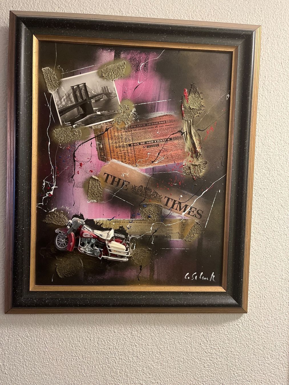 Dipinti: Bild mit Harley in 3 D Optik – Usato da Weiningen ZH venduto da and_6tm5