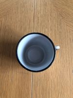 Antike Emaille Tasse 9 cm