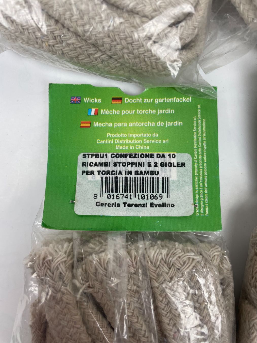 Candele: Gartenfackeln Docht/Meche, 10er Packung, NEU, 7 Pack. – Nuovo e nell'imballaggio originale da Wängi venduto da LiqKojote 2