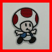 Toad Aufnäher Badge Pilzkopf Super Mario Luigi Nintendo