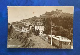 Ansichtskarte Rigi-Staffel  und Kulm, gest.1946