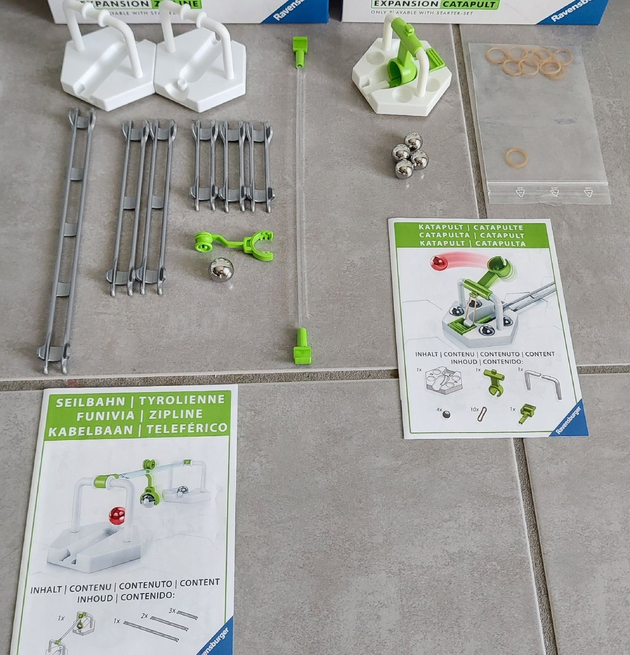 Ravensburger Kit di costruzioni: GraviTrax Starter-Set + Zipline + Catapult Expansions – Usato da Waldkirch venduto da Cswys 4