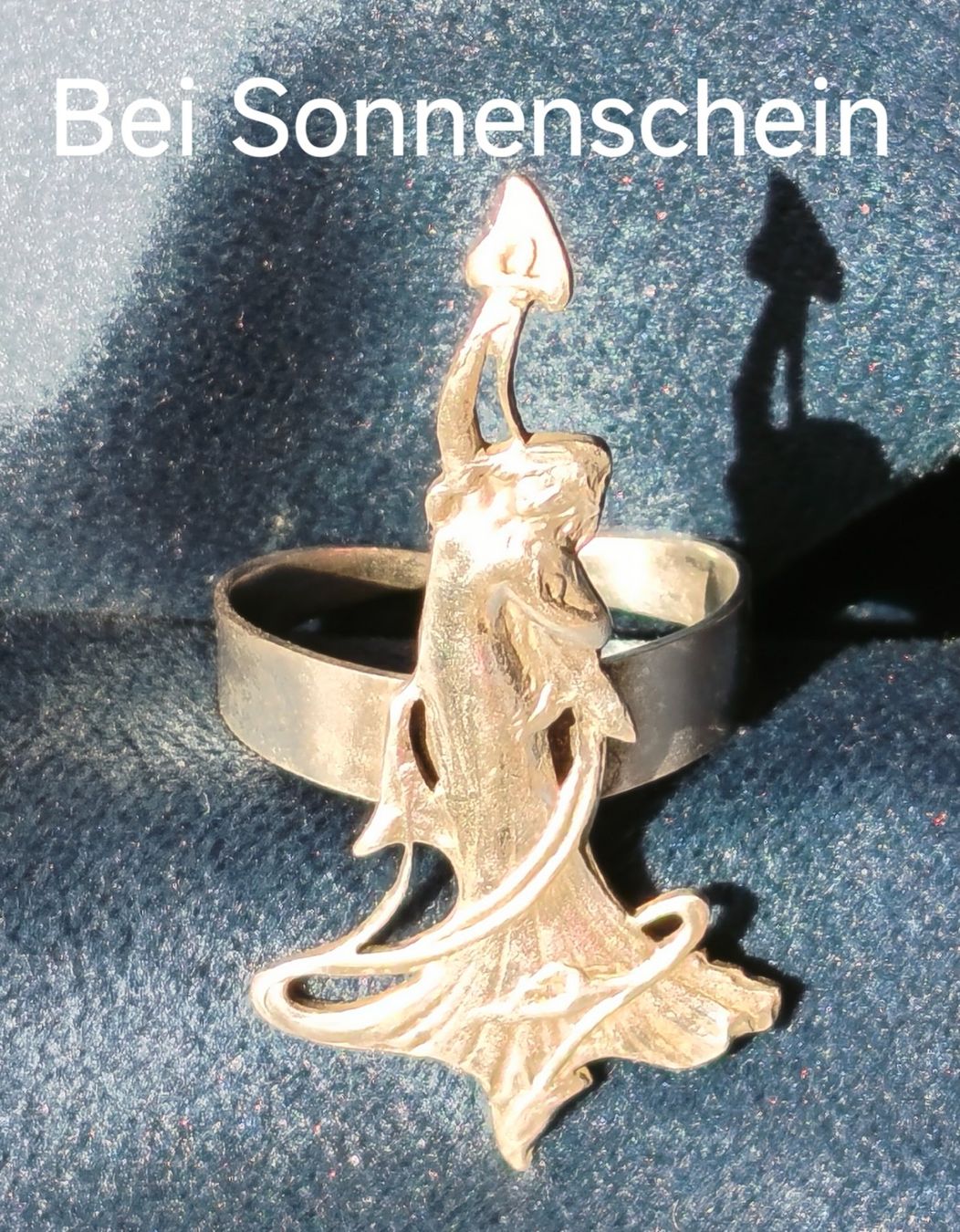 Anelli: Statement Ring Jugendstilmotiv Band Silber – Usato da Zürich venduto da Tanteemma369 7