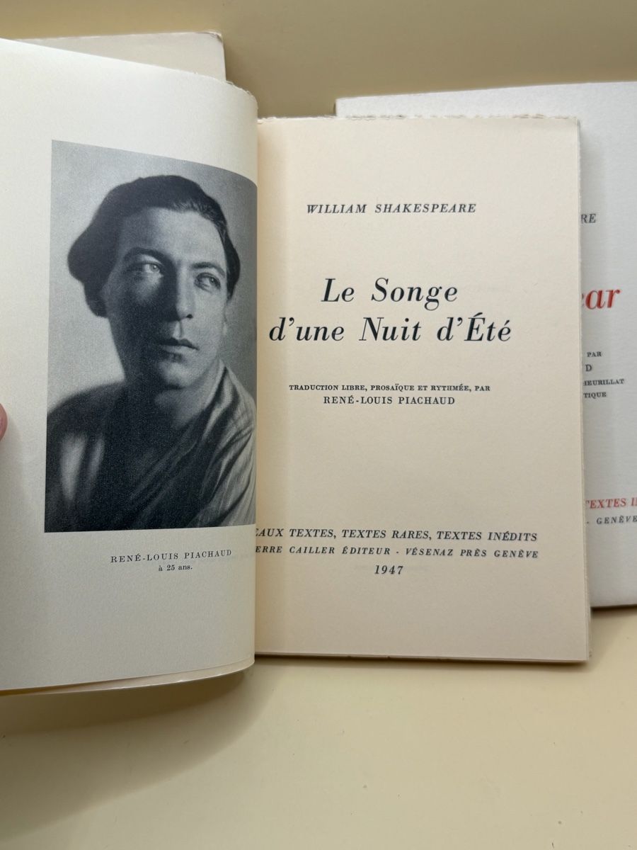 Libri: Shakespeare Pierre Cailler numérotés Genève 1946-49 – Usato da Genève venduto da sho_67qj 7