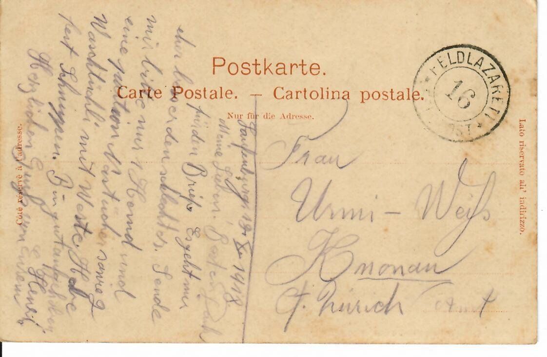 Cartoline postali: Laufenburg 1918 – Usato da Hochdorf venduto da Ziegel-16 1