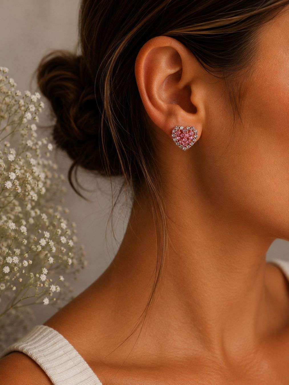Boucles d'oreille: Orecchini a lobo a forma di cuore – Neuf avec emballage d'origine à Lugano par solowolford