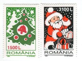 Briefmarken "Weihnachtsmann". Rumänien.