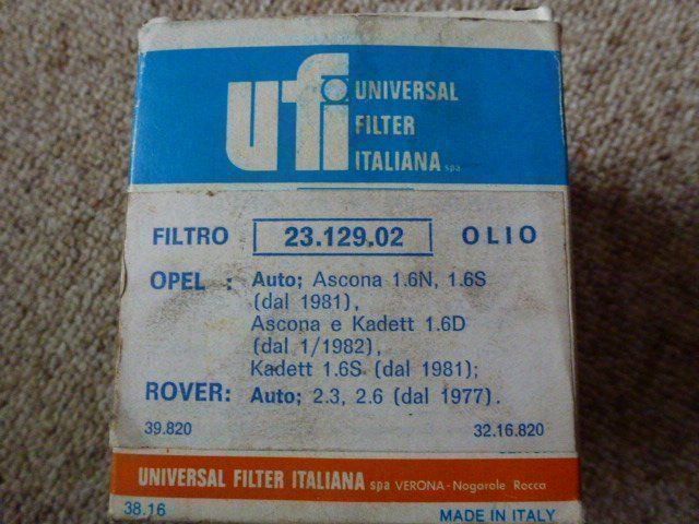 Opel Tutti pezzi di ricambio auto: Neuer Oldtimer Universal Oelfilter – Nuovo e nell'imballaggio originale da St.Gallen venduto da weweg