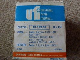Neuer Oldtimer Universal Oelfilter