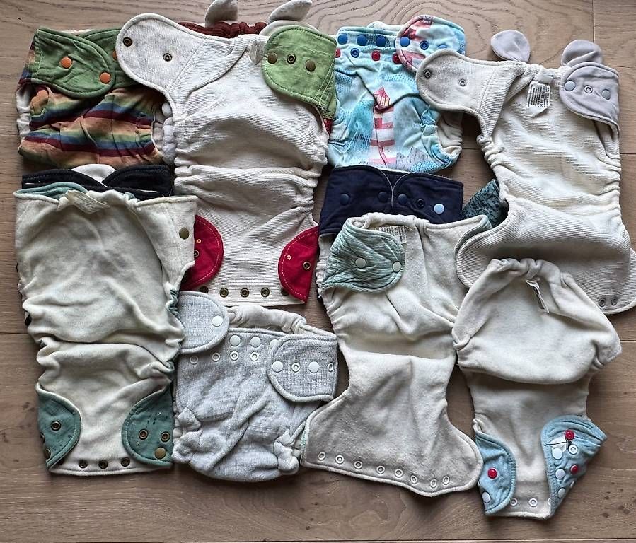 Secchi per pannolini & Pannolini: Windelinge Baby Stoffwindeln, 10 Varianten – Usato da Zürich venduto da mscheur 1